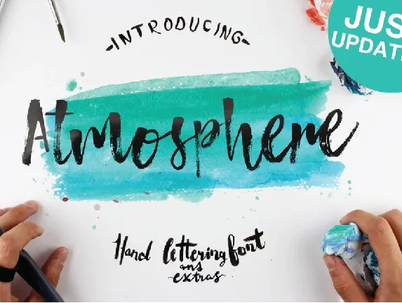 Atmosphere Brush font