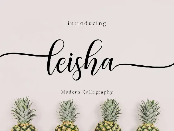 Leisa font