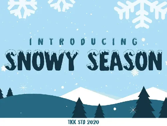 Snowy Season font