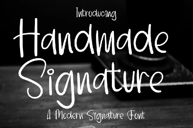 Handmade Signature font