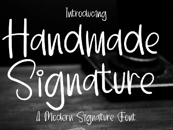 Handmade Signature font