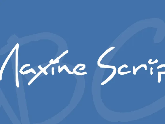 Maxine Script font