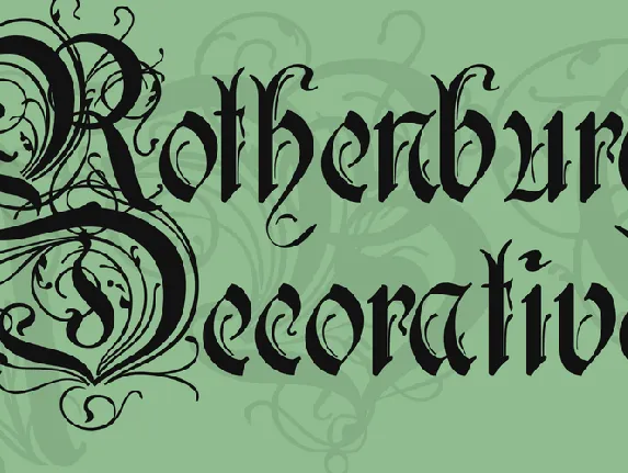 Rothenburg Decorative font