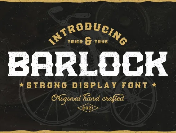 Barlock font