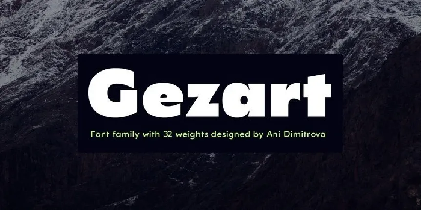 Gezart Sans Serif Demo font