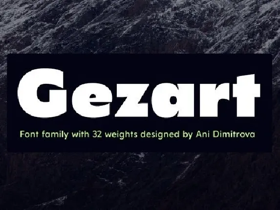 Gezart Sans Serif Demo font