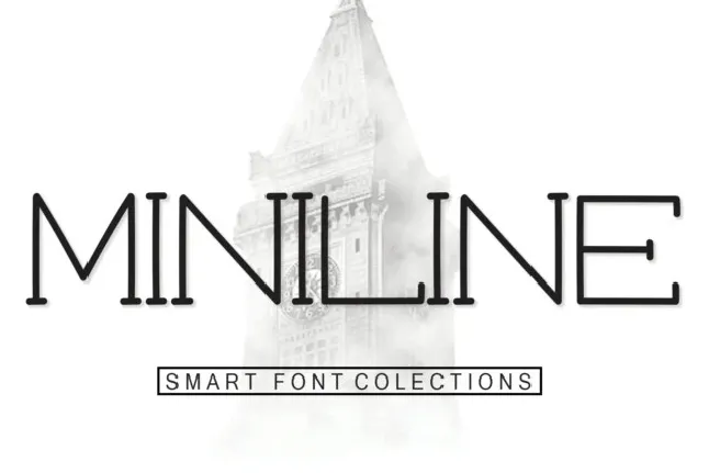 Miniline Display font