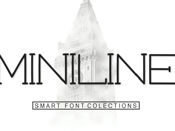 Miniline Display font