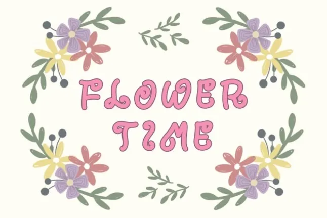 Curly Spring Display font