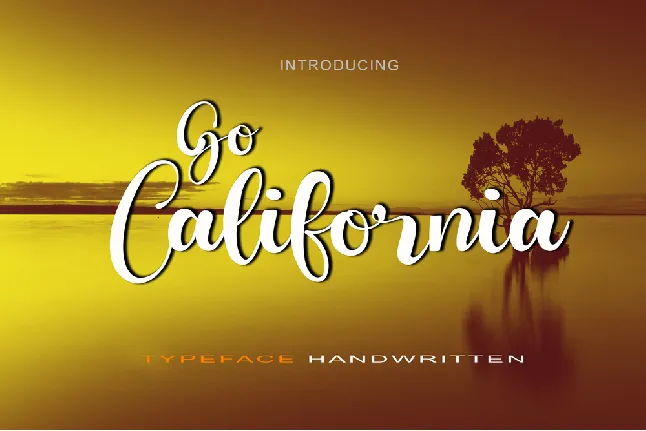 Go California font