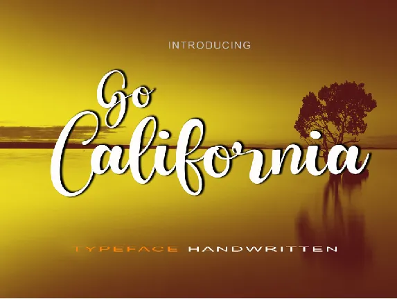 Go California font