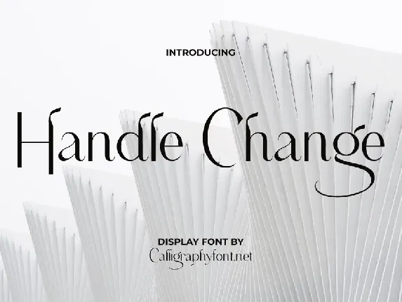 Handle Change Demo font