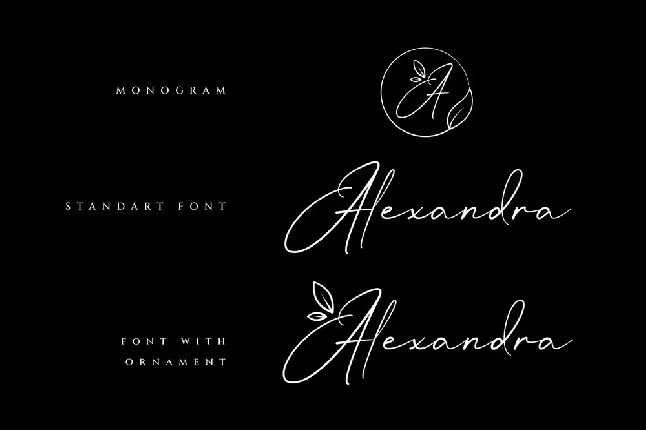 Mrs Alexandra font