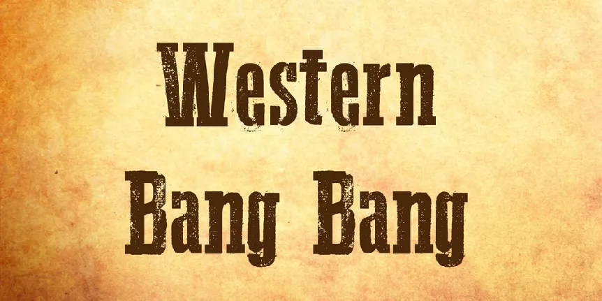 Western Bang Bang font