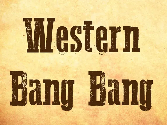 Western Bang Bang font