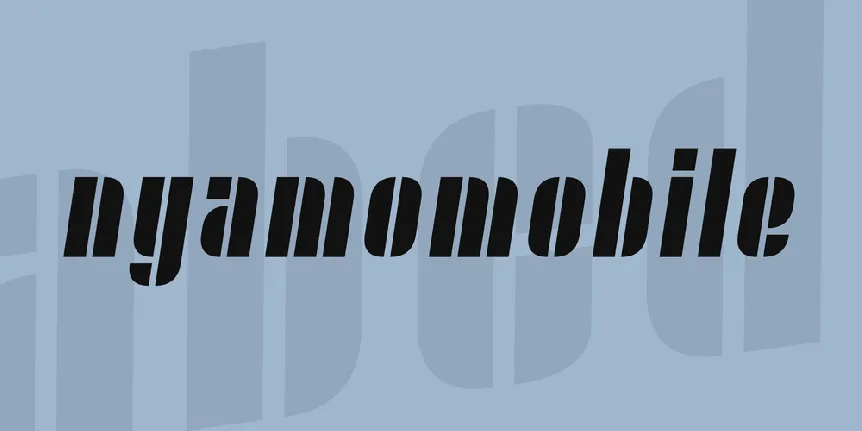 Nyamomobile font