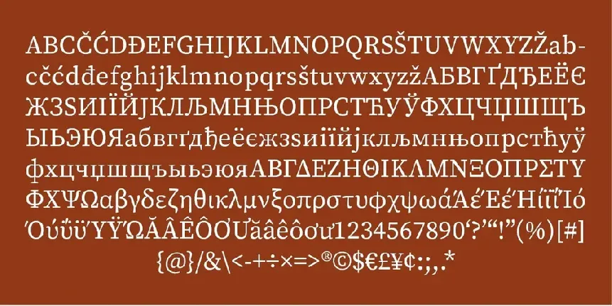 Source Serif 4 Family font