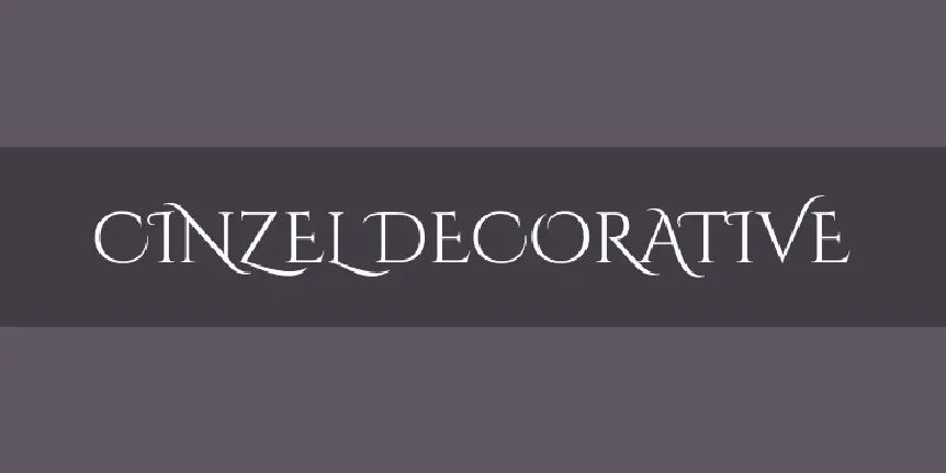 Cinzel Decorative Family font