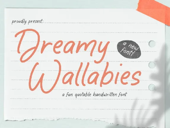 Dreamy Wallabies font