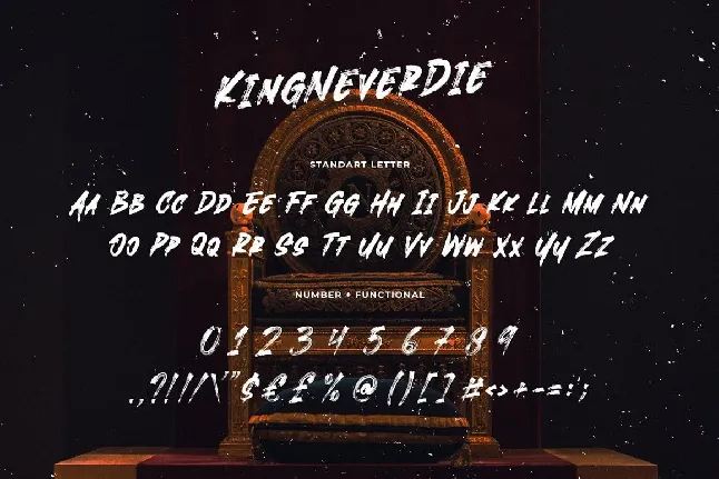 King Never Die font