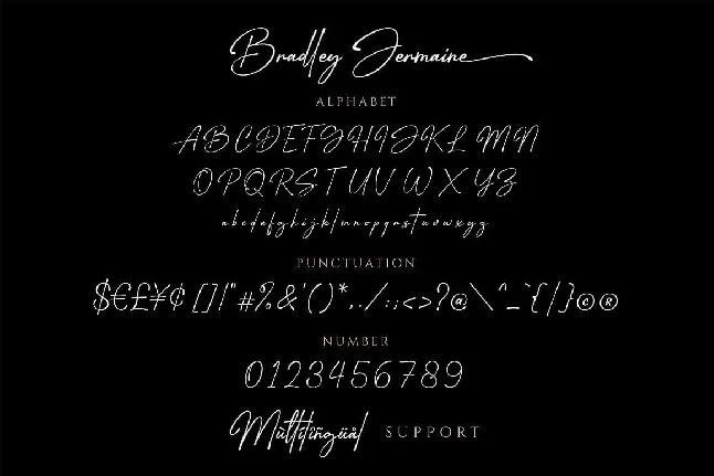 Bradley Jermaine font