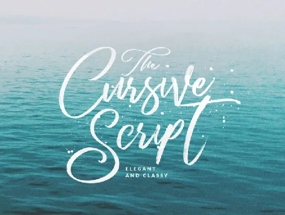 Cursive Script Demo font