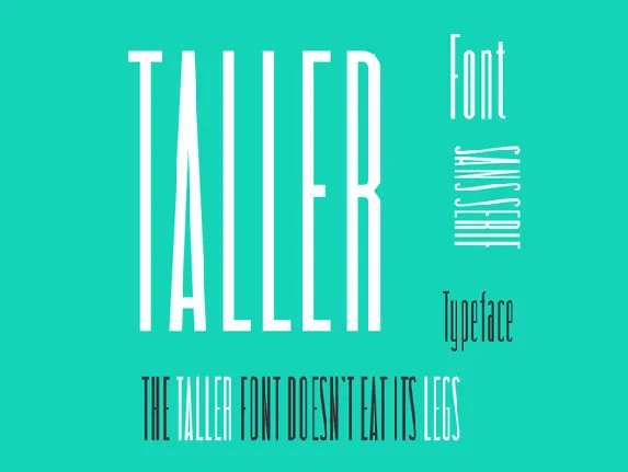 taller font