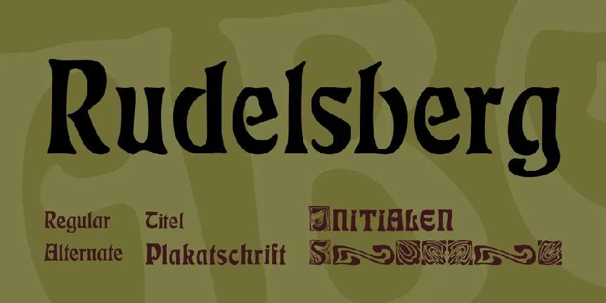 Rudelsberg font