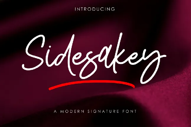 Sidesakey font