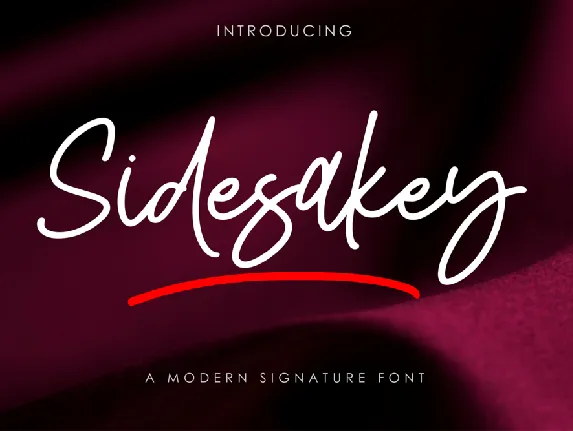 Sidesakey font