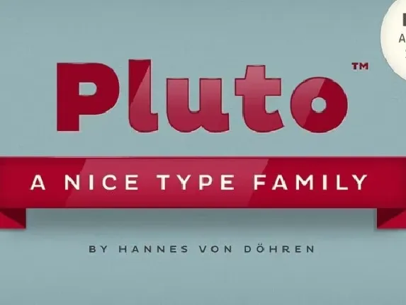 Pluto Family font