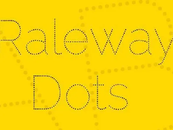 Raleway Dots font