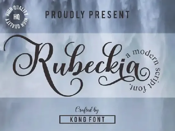 Rubeckia Calligraphy font