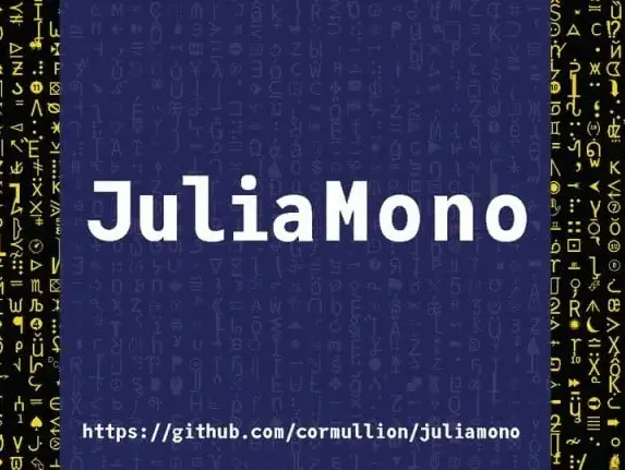 JuliaMono Sans Serif Family font