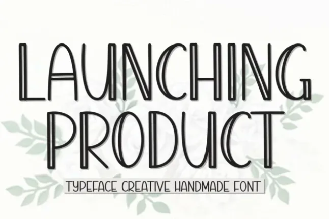 Launching Product Script font