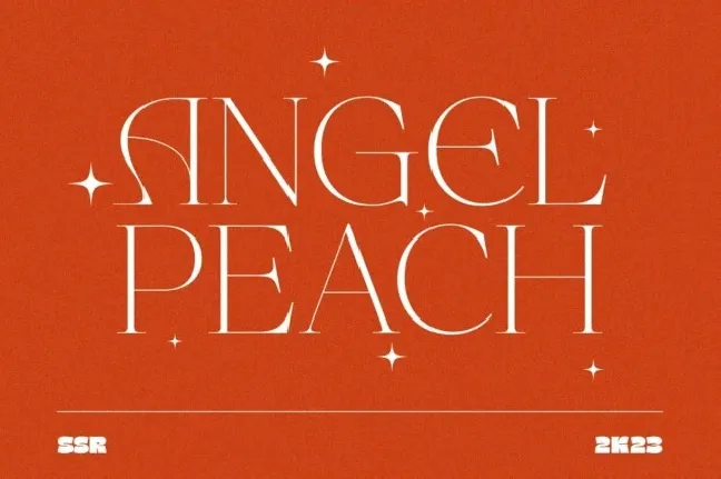 Angel Peach font