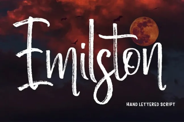 Emilston Brush font