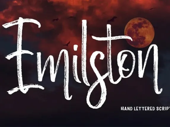 Emilston Brush font