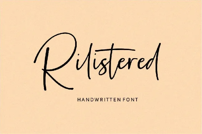 Rilistered font