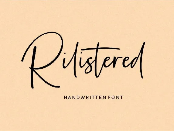 Rilistered font