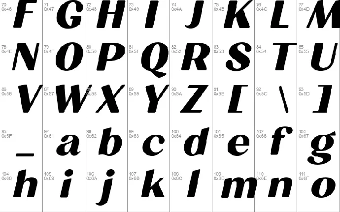 Milgran font