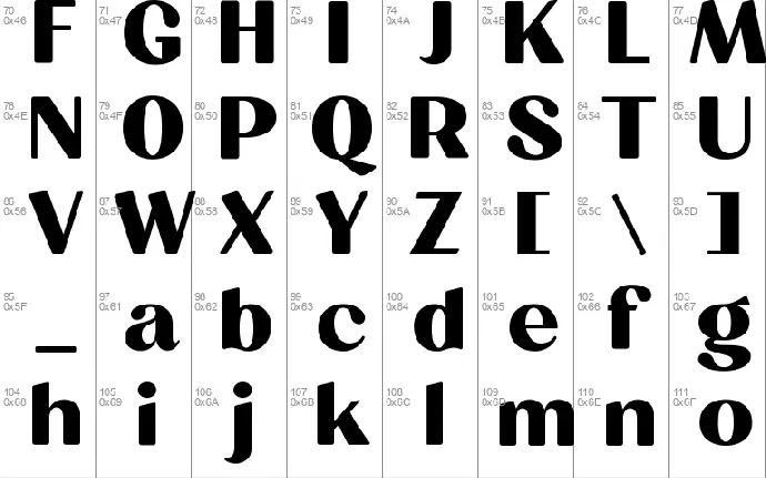 Milgran font