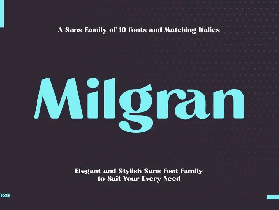 Milgran font