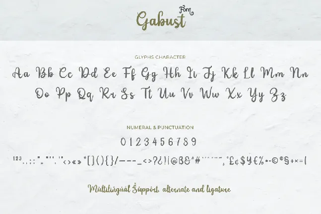 Gabust font