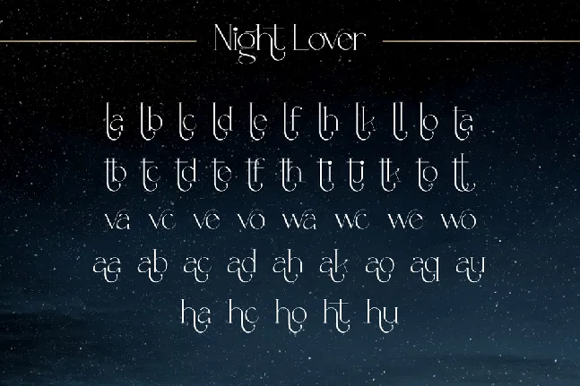 Night Lover Demo font