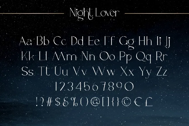 Night Lover Demo font