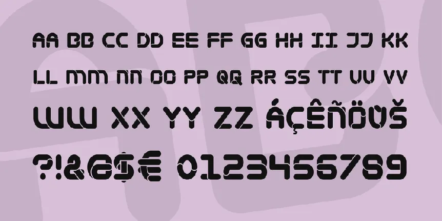 Mametosca 026 font