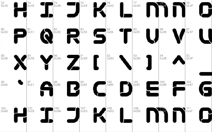 Mametosca 026 font