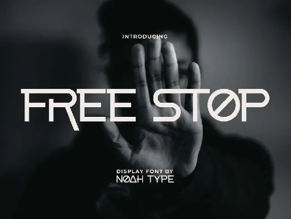 Free Stop font