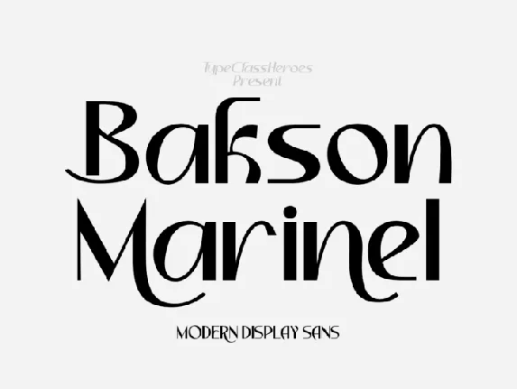 Bakson Marinel font